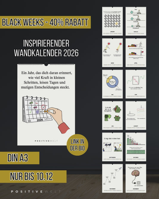 Wunderschöner Wandkalender 2026 – Inspirierende Monat für Monat
